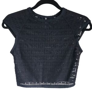 Vitamin A Black Mesh Swim Coverup